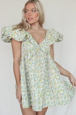 My Party My Rules Puff Sleeve Mini Dress