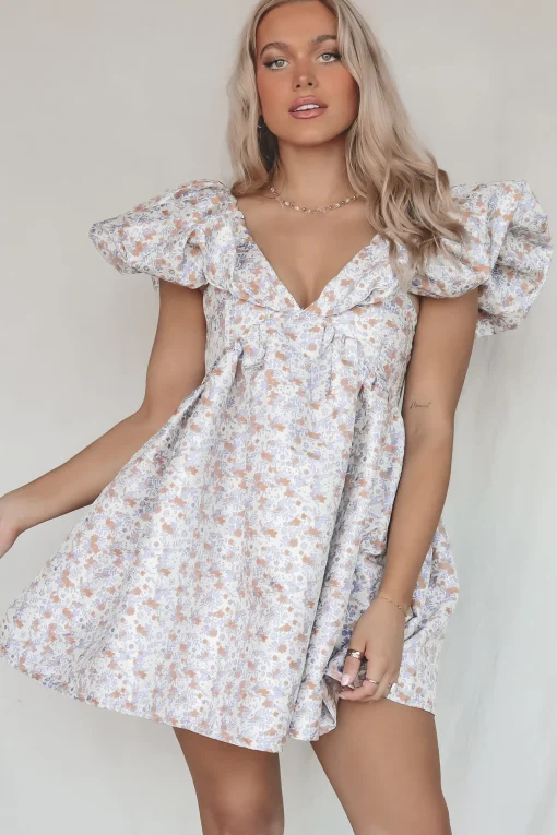 My Party My Rules Puff Sleeve Mini Dress