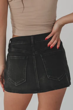 My Very Favorite Outfit Black Denim Skort
