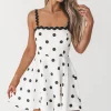 Nobody Pinch Me Black And White Polka Dot Dress