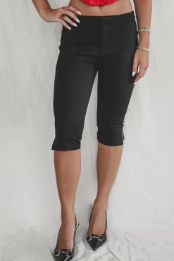 Oh So In Black Capri Pants