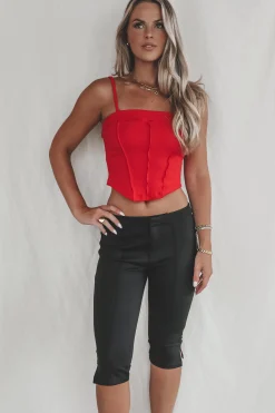 Oh So In Black Capri Pants