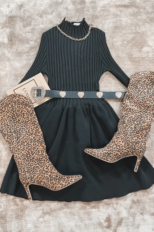 Out On The Town Leopard Stiletto Boot