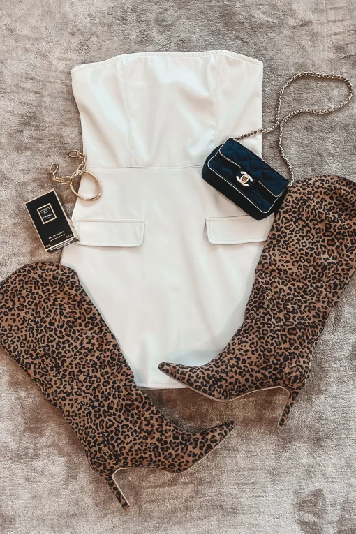Out On The Town Leopard Stiletto Boot