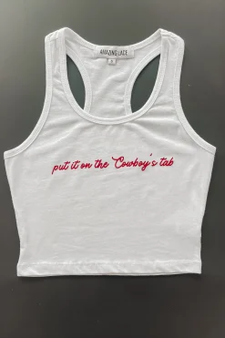 Put It On The Cowboys Tab Graphic Tank