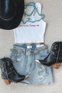 Put It On The Cowboys Tab Graphic Tank