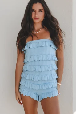Right Turn Into Your Heart Ruffle Romper
