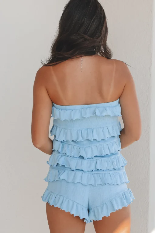 Right Turn Into Your Heart Ruffle Romper