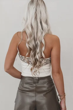 Saddle Up Sweetie Western Corset Bustier Tube Top