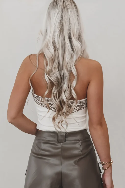 Saddle Up Sweetie Western Corset Bustier Tube Top