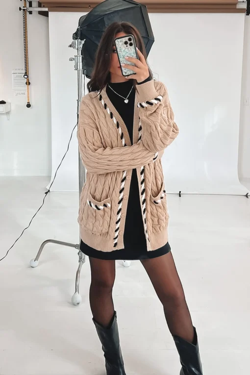 Sadie & Sage Hustle Long Sleeve Black Mock Neck Dress