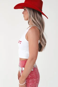 She Is A Rodeo Sweetheart High Neck Graphic Tank