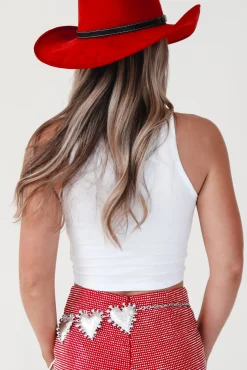 She Is A Rodeo Sweetheart High Neck Graphic Tank