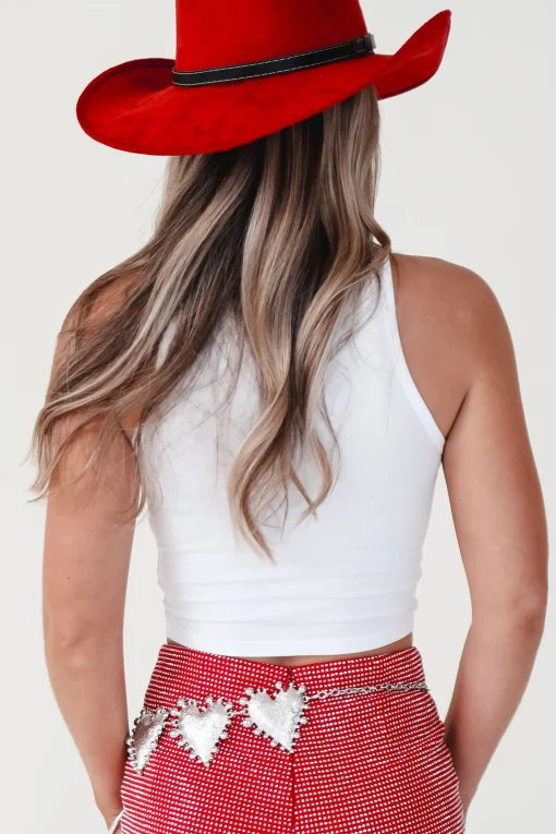 She Is A Rodeo Sweetheart High Neck Graphic Tank