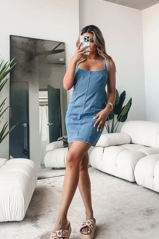 SHOW ME YOUR MUMU Steph Denim Mini Dress