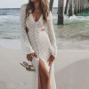 Sweet Little Thing Lace Long Sleeve Maxi Dress