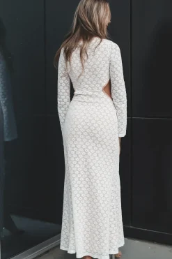 Sweet Little Thing Lace Long Sleeve Maxi Dress