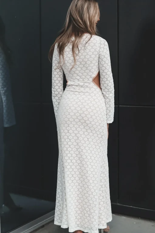 Sweet Little Thing Lace Long Sleeve Maxi Dress