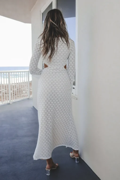 Sweet Little Thing Lace Long Sleeve Maxi Dress