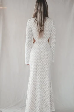 Sweet Little Thing Lace Long Sleeve Maxi Dress