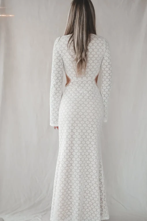 Sweet Little Thing Lace Long Sleeve Maxi Dress