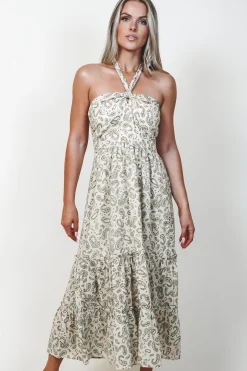 Take Me To A Resort Printed Midi