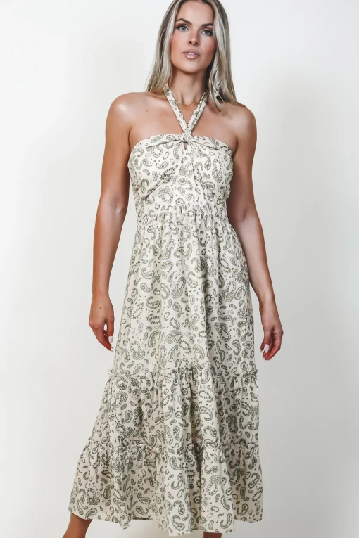 Take Me To A Resort Printed Midi