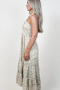 Take Me To A Resort Printed Midi