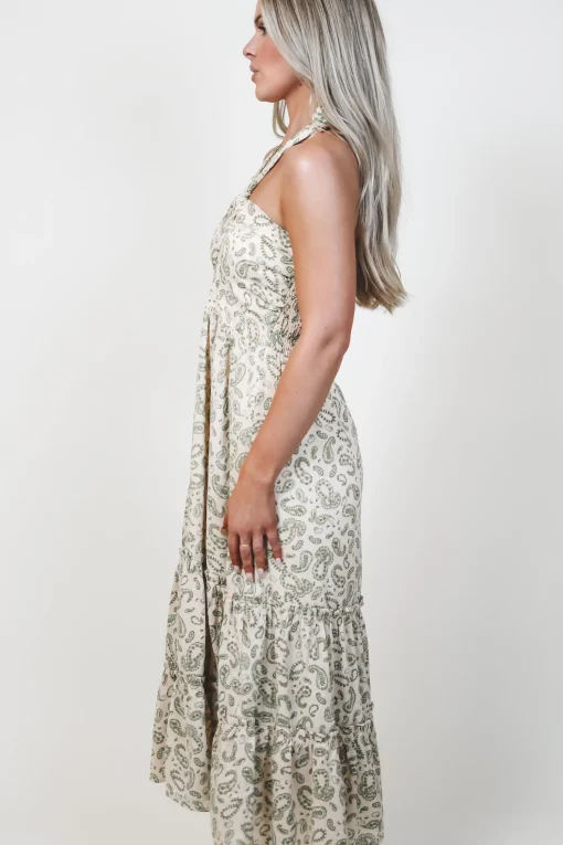 Take Me To A Resort Printed Midi