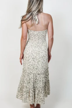 Take Me To A Resort Printed Midi
