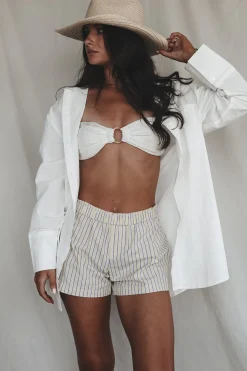 Taking A Vacation Day Oversized Button Up Cover Up