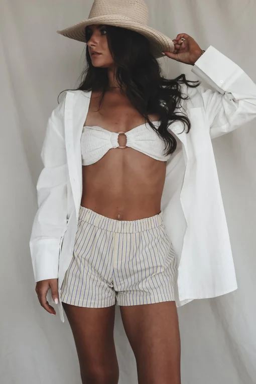 Taking A Vacation Day Oversized Button Up Cover Up