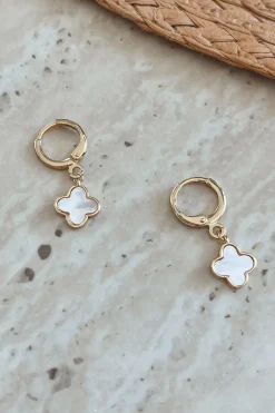 That Is So Your Look Gold Dipped Clover Charm Earrings