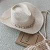 The Beach Is This Way Ivory Shell Cowboy Hat