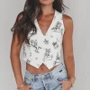 There Is A New Sheriff In Town Western Print Vest