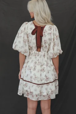 This Little Cutie Cream Floral Dress