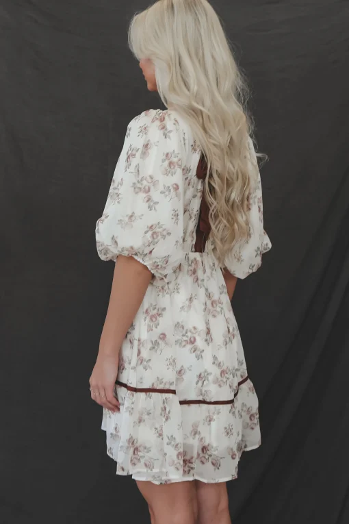 This Little Cutie Cream Floral Dress
