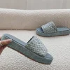 Washed Ashore Woven Slip On Blue Sandal