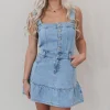 Who You Calling Darling Denim Mini Dress