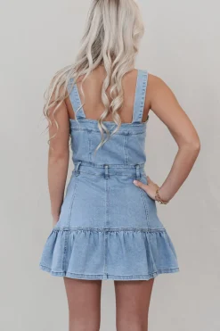 Who You Calling Darling Denim Mini Dress