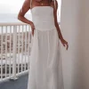 Wishful Beaching White Midi Dress