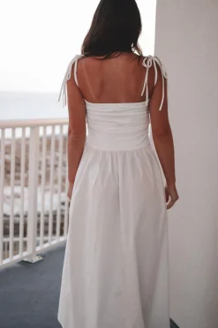 Wishful Beaching White Midi Dress