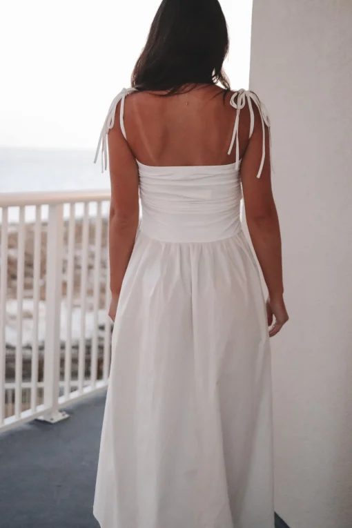 Wishful Beaching White Midi Dress