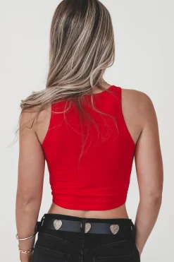 You Look Like You Love Me Concert Graphic High Neck Tank Top