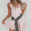 You Make Me Blush Satin Mini Dress