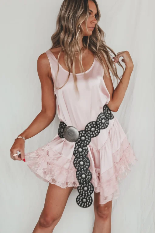 You Make Me Blush Satin Mini Dress