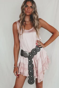 You Make Me Blush Satin Mini Dress