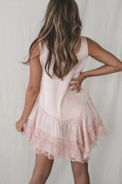 You Make Me Blush Satin Mini Dress